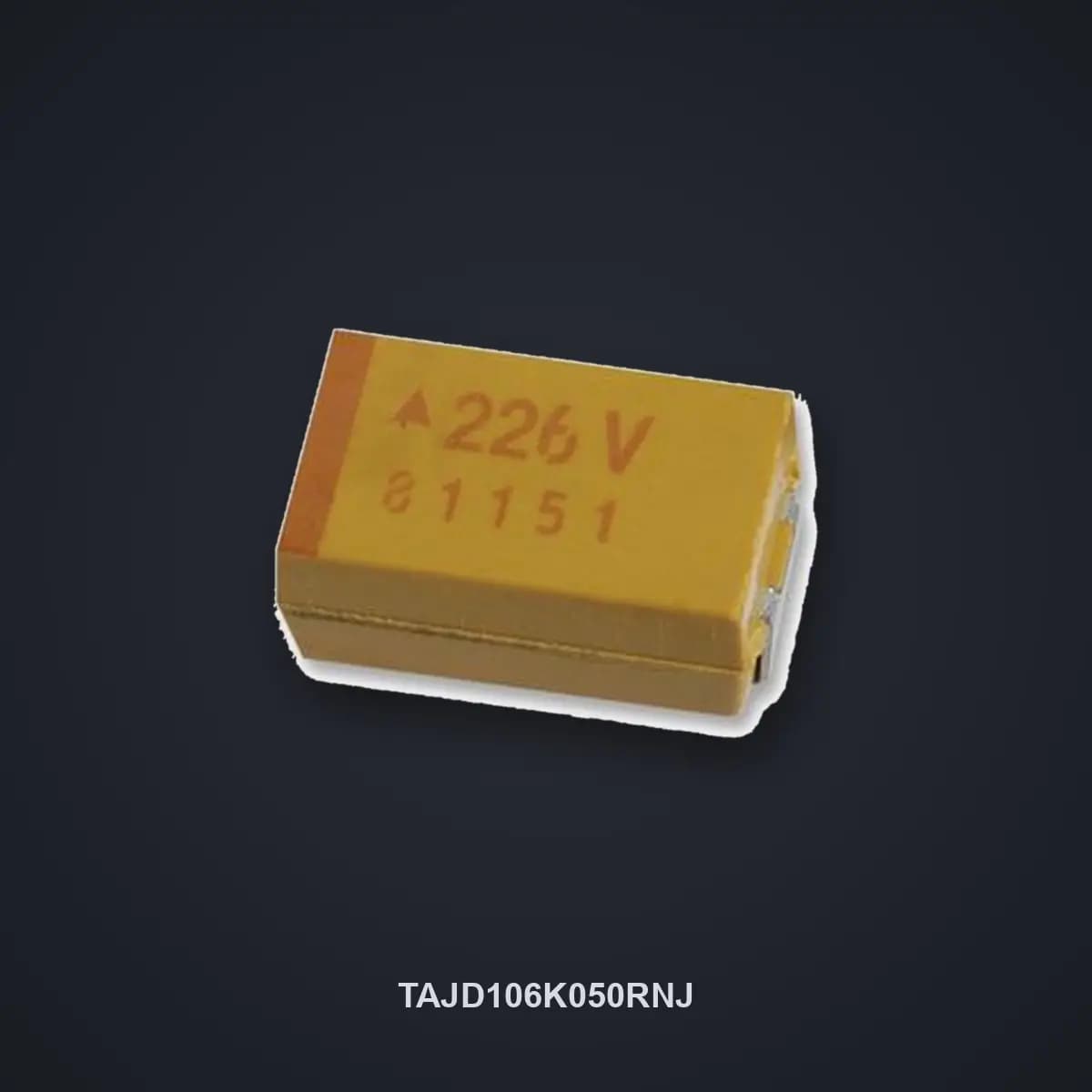 KEMET TAJD106K050RNJ - Tantalum Capacitor (10 uF, 50V, D Case)